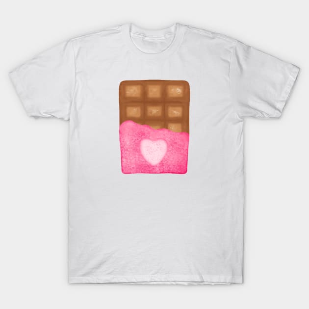 Chocolate Valentine T-Shirt by Aisiiyan